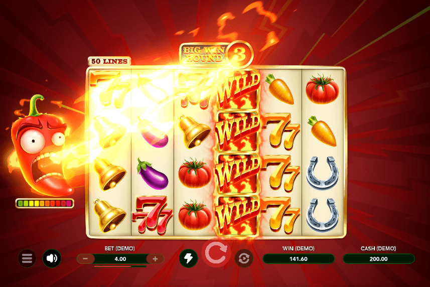 Mr Chili Pepper Big Win Rounds Feature